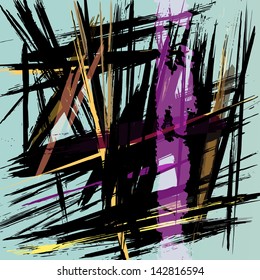 abstract grunge background, with paint strokes and splashes