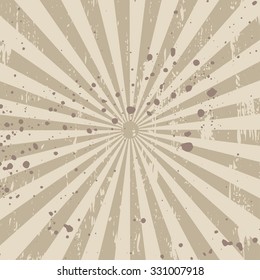 Abstract grunge background with radial stripes. EPS