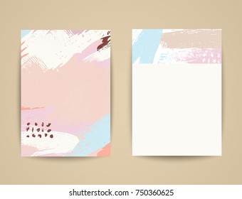 abstract grunge background. random brush stroke. flyer template. a4 poster. light colors. skin tone. odd figure and line. Soft Background for you text. art grunge pattern. cream paint brush