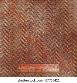 abstract grunge background of red rusty metal plate