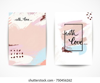 abstract grunge background. romantic love frame. poser for text. flyer template. a4 poster. light colors. skin tone. odd figure and line. Soft Background for you text. art pattern. cream paint brush
