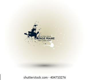 abstract grunge background. Splash grunge print for for T-shirts and other apparel