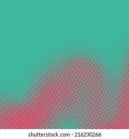 Abstract grunge background with splats and halftone effect.