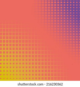 Abstract grunge background with splats and halftone effect.