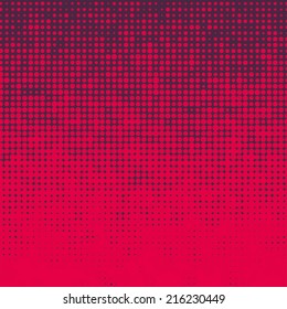 Abstract grunge background with splats and halftone effect.