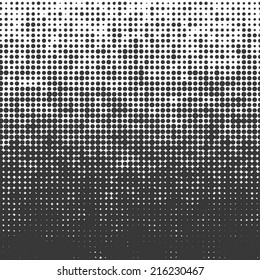 Abstract grunge background with splats and halftone effect.