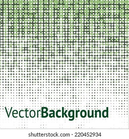 Abstract grunge background with splats and halftone effect.