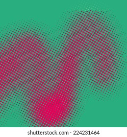 Abstract grunge background with splats and halftone effect.