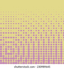 Abstract grunge background with splats and halftone effect.