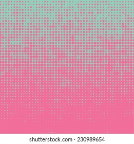 Abstract grunge background with splats and halftone effect.