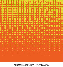 Abstract grunge background with splats and halftone effect.