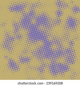 Abstract grunge background with splats and halftone effect