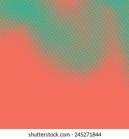 Abstract grunge background with splats and halftone effect.