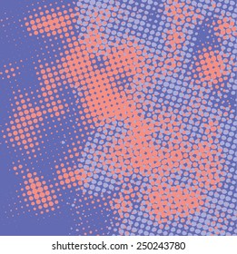 Fundo grunge abstrato com splats e efeito de meio-tom.