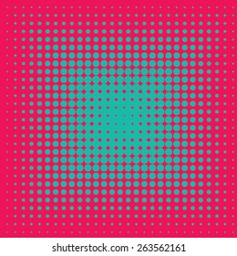 Abstract grunge background with splats and halftone effect