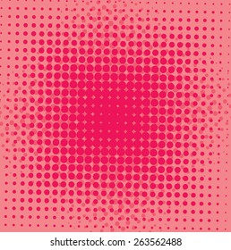 Abstract grunge background with splats and halftone effect