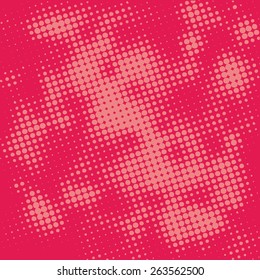 Abstract grunge background with splats and halftone effect