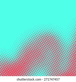Abstract grunge background with splats and halftone effect