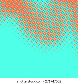 Abstract grunge background with splats and halftone effect