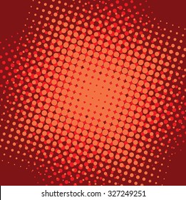 Abstract grunge background with splats and halftone effect.