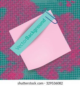 Abstract grunge background with splats and halftone effect.
