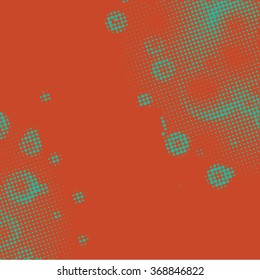 Fundo grunge abstrato com splats e efeito de meio-tom