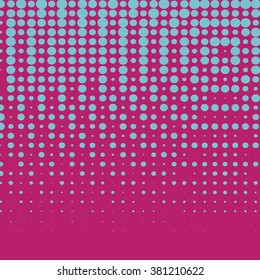 Abstract grunge background with splats and halftone effect.
