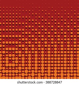 Abstract grunge background with splats and halftone effect.