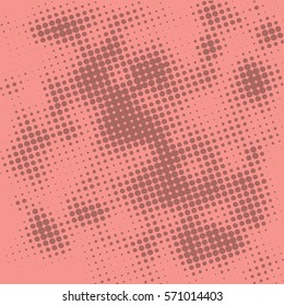 Abstract grunge background with splats and halftone effect.