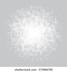 Abstract grunge background with splats and halftone effect.