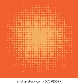 Abstract grunge background with splats and halftone effect.