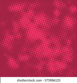 Abstract grunge background with splats and halftone effect.