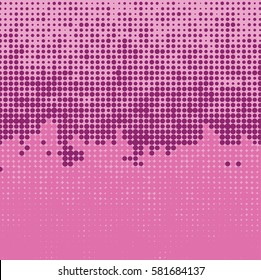 Abstract grunge background with splats and halftone effect.
