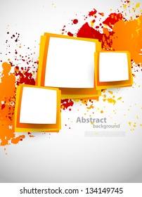 Abstract grunge background with squares