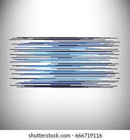 Abstract grunge background. Striped glitch texture of black vertical lines. Element for design. Surface with distortion effect. Vector conceptual illustration of bar code, error. 