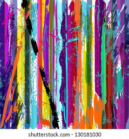 abstract grunge background, with stripes, paint strokes and splashes