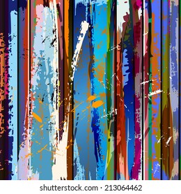 abstract grunge background, with stripes, paint strokes and splashes