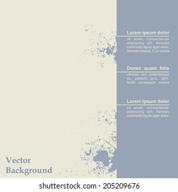 Abstract grunge background template design. Vector illustration