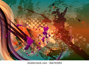 Abstract Grunge Background for Text