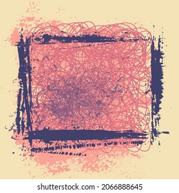 Abstract Grunge Background Texture Colorful Splatter Scratch Rough Dirty Style
