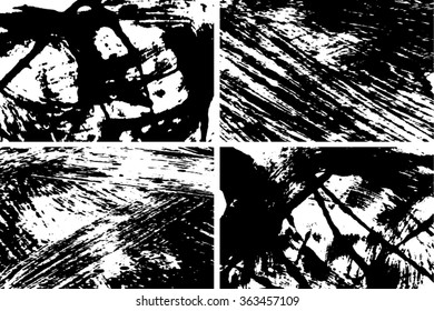 abstract grunge background texture set