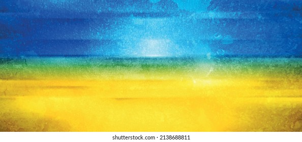 Abstract grunge background Ukrainian flag colors. Vector design
