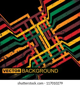 Abstract grunge background - vector