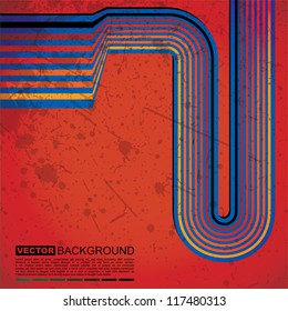 Abstract grunge background - vector