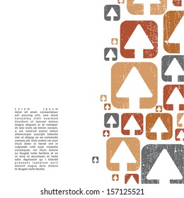 Abstract grunge background - vector