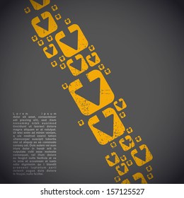 Abstract grunge background - vector