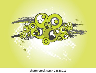 Abstract grunge background, vector