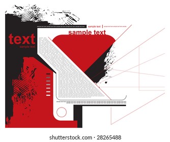 Abstract grunge background vector