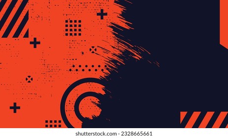 Abstracto del vector de fondo grunge, papel pintado de pincel, diseño de plantilla banner moderno con espacio de copia