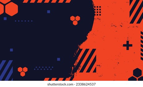 Abstract grunge background vector, brush painted wallpaper, template design modern banner with copy space